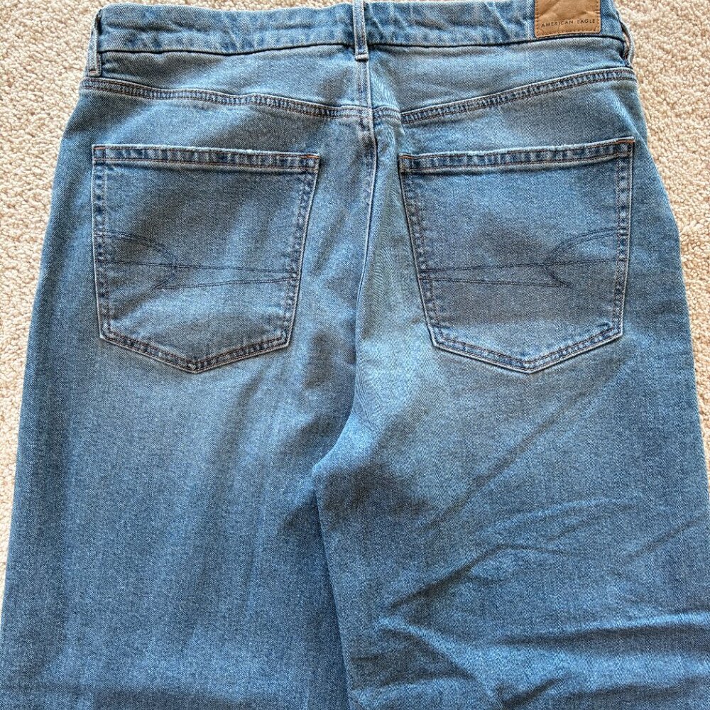 AE Strigid Curvy Super High-Waisted Baggy Straight Jean - Picture 11 of 14